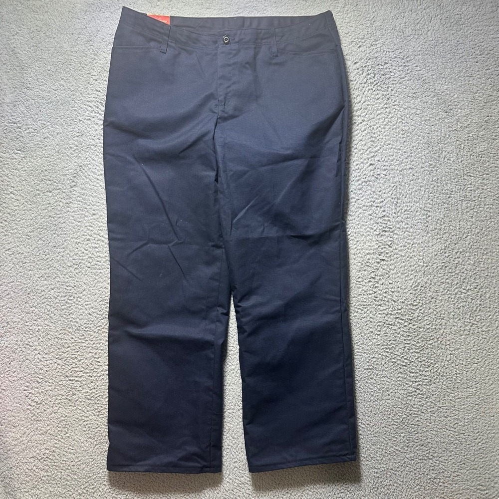 Red Kap Womens Work Pants Size 18 Navy Blue PZ33NV0 Polyester Cotton Blend New